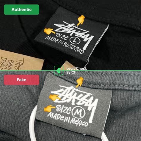 fake stussy clothes|how to check stussy t shirt.